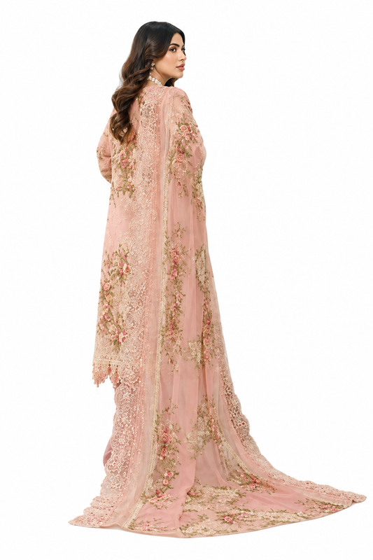 Beautiful Pakistani Printed Dress Material lawn cotton with chiffon Dupatta and Women’s Ethnic Wear