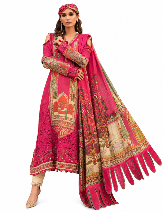 Elegant Printed Pakistani Suit Set with Dupatta | Festive & Casual Wear