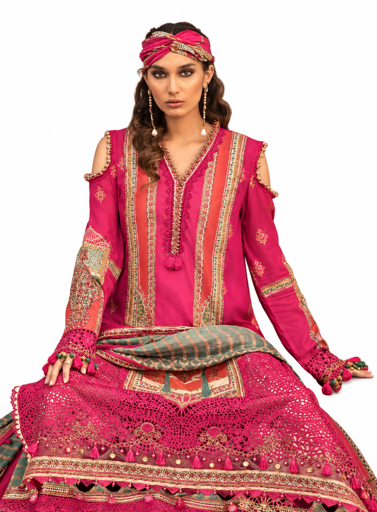 Elegant Printed Pakistani Suit Set with Dupatta | Festive & Casual Wear